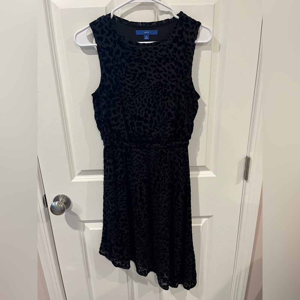 Apt 9 Black Sleeveless Hi-Lo Dress Size XS